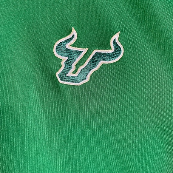 Under Armour USF Bulls Mens Polo Shirt Medium Green Heat Gear NCAA College - Picture 4 of 10